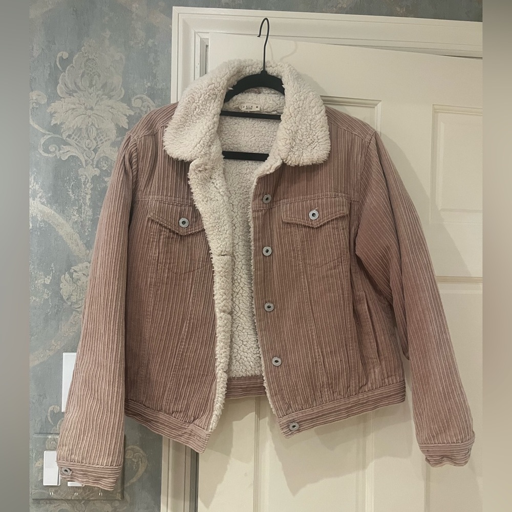 Corduroy and Sherpa lined jacket